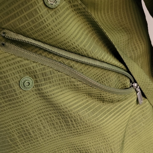 Nau Lime Green Striped Hooded Lightweight Jacket Size M - Picture 7 of 14